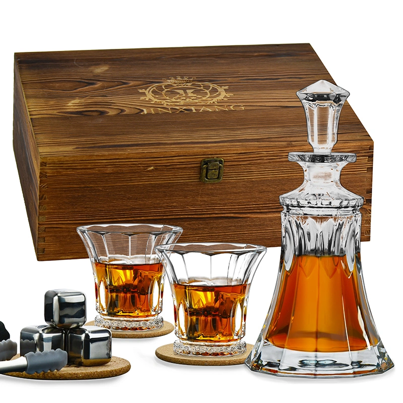 2023 The Best Choice OEM Whiskey Decanter Set in Handmade Pine Box