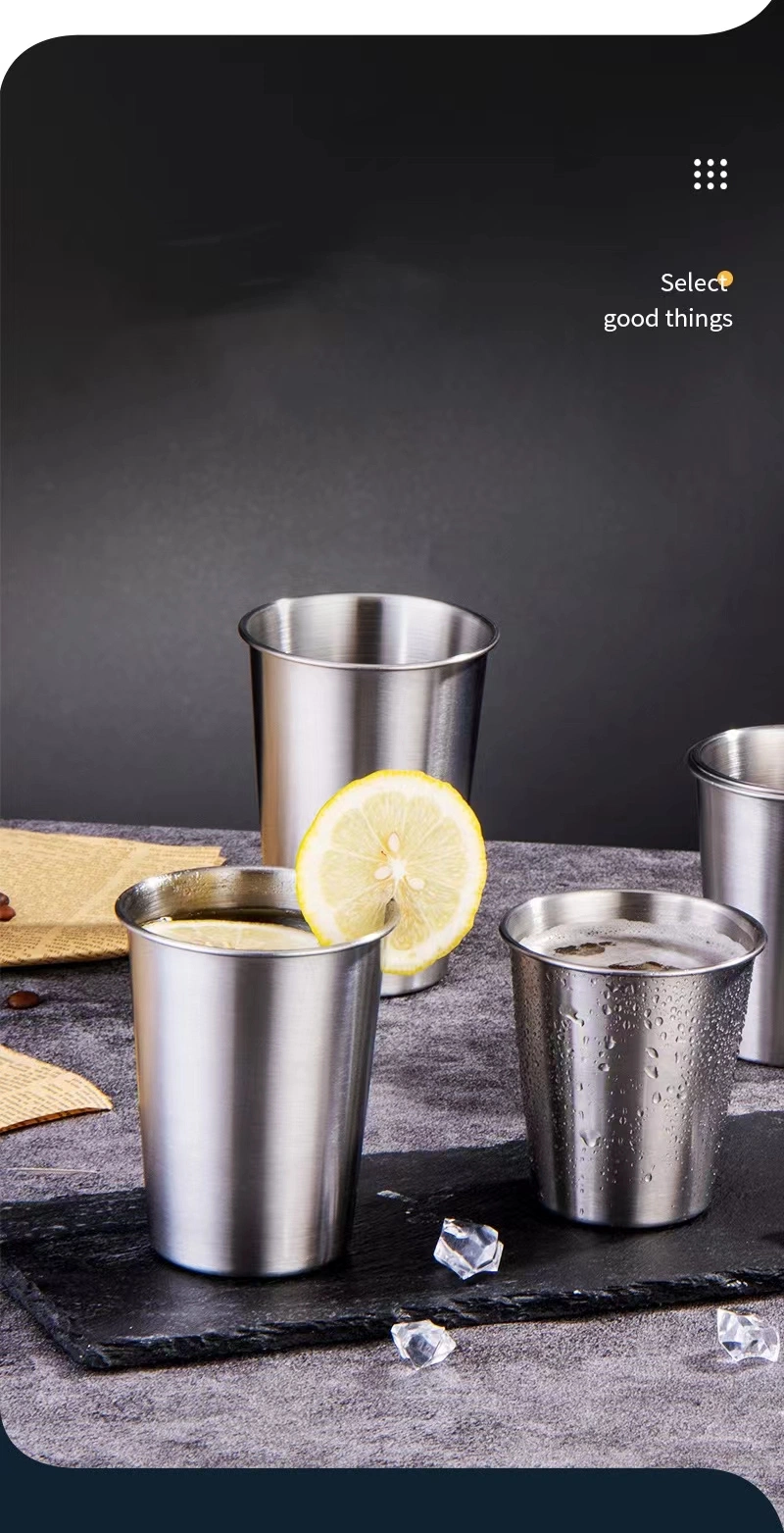 Factory Wholesale High Grade Cup/Mug Stainless Steel Beer Glass