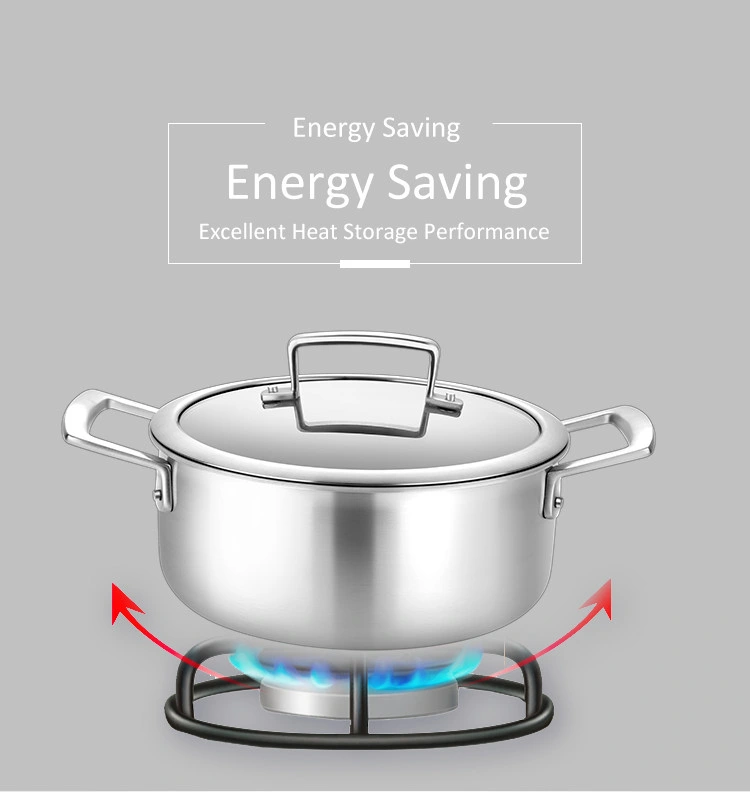 20cm Healthly Tableware Intelligent Temperature Control Stock Pot Stew Pot