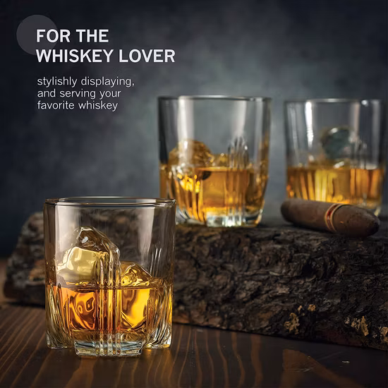 Juego de vasos de whisky con decantador de whisky elegante, regalo antiguo de Amazon